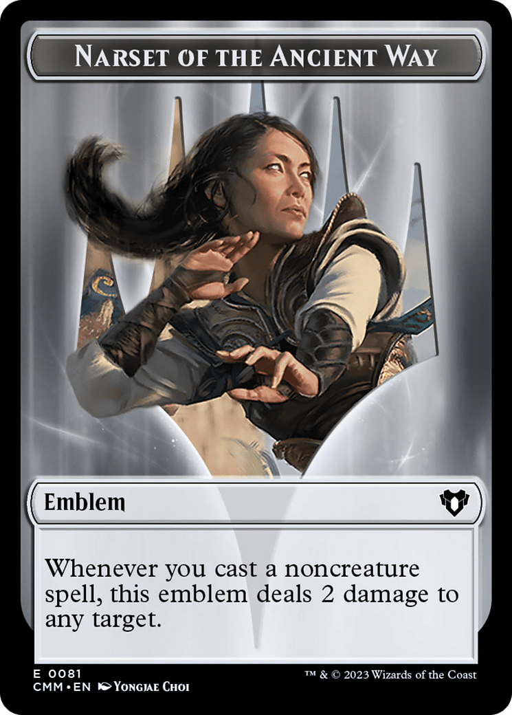 Narset of the Ancient Way Emblem (TCMM-081) - Commander Masters Tokens Foil