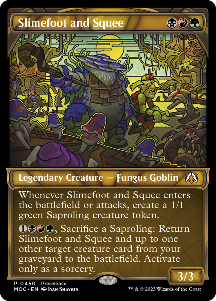 Slimefoot and Squee (Showcase Planar Booster Fun) [March of the Machine Commander Prerelease Promos] Foil