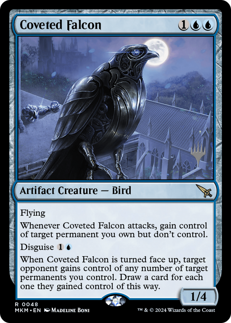 Coveted Falcon (Promo Pack) [Murders at Karlov Manor Promos] Foil