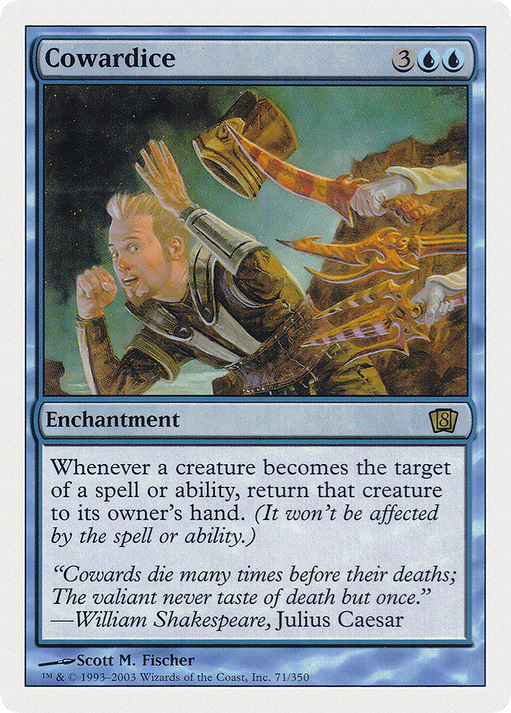Cowardice [Eighth Edition] Foil