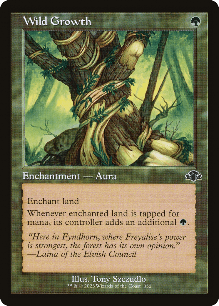 Wild Growth (Retro) [Dominaria Remastered] Foil