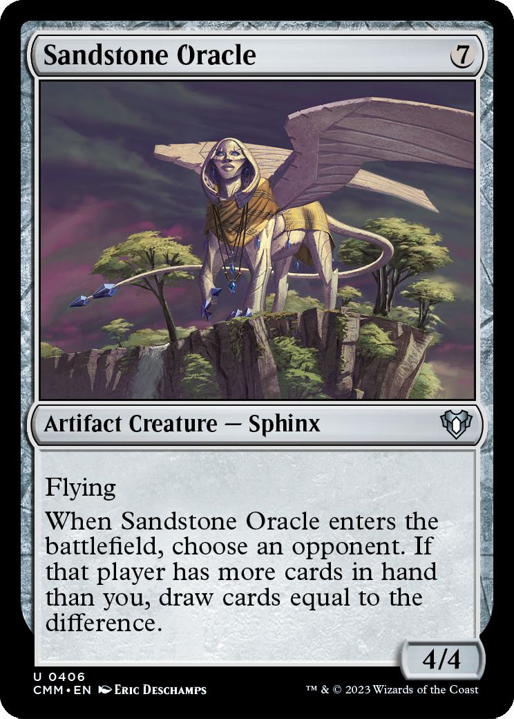 Sandstone Oracle [Commander Masters] Foil