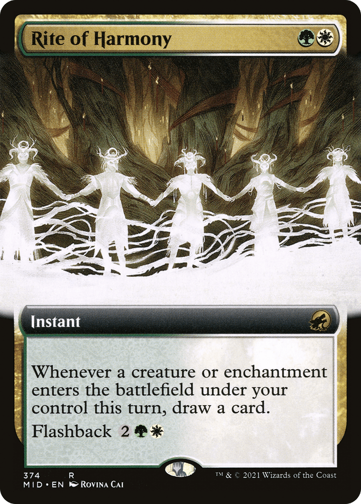 Rite of Harmony (Extended Art) [Innistrad: Midnight Hunt] Foil