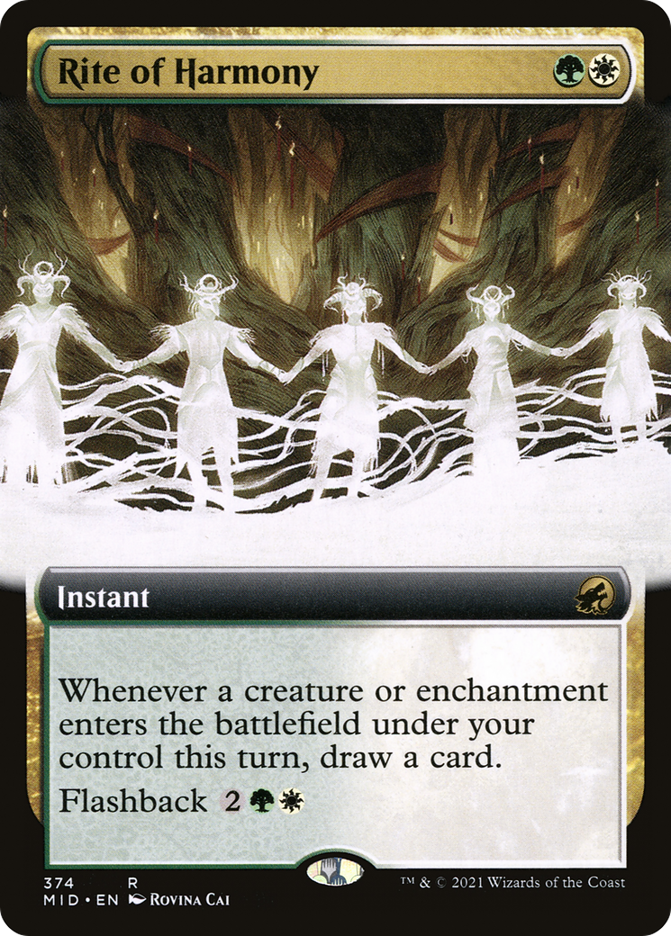 Rite of Harmony (Extended Art) [Innistrad: Midnight Hunt] Foil