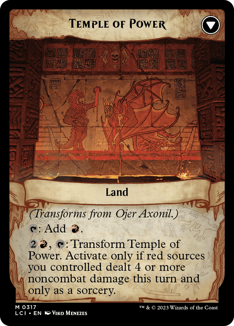Ojer Axonil, Deepest Might // Temple of Power (Showcase) [The Lost Caverns of Ixalan] Foil
