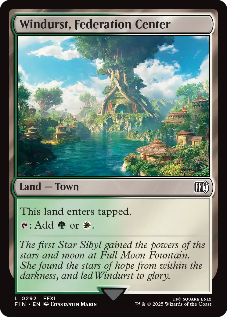 Windurst, Federation Center (292) [FINAL FANTASY]  Foil