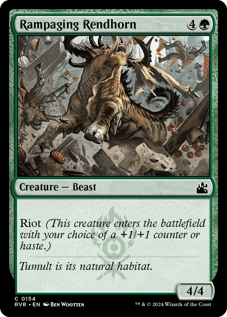 Rampaging Rendhorn [Ravnica Remastered] Foil