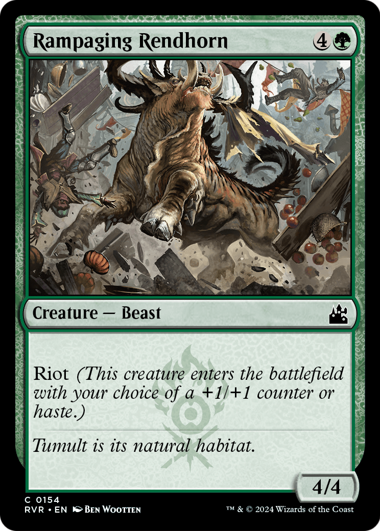 Rampaging Rendhorn [Ravnica Remastered] Foil