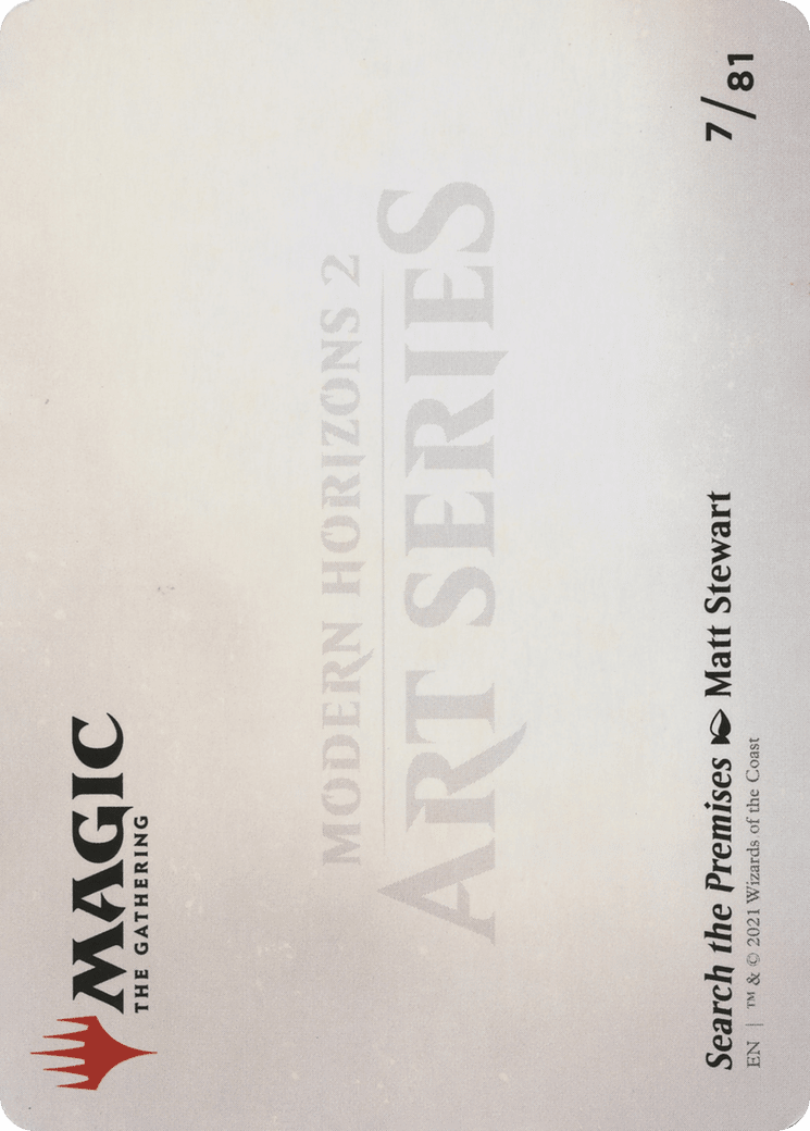Search the Premises // Search the Premises (AMH2-007) - Modern Horizons 2 Art Series (Borderless) Foil