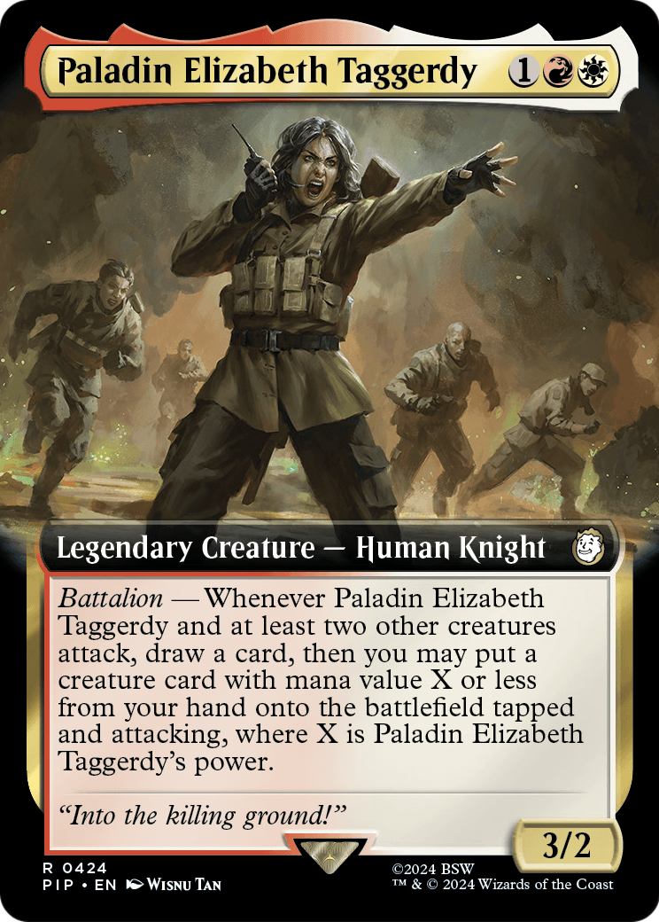 Paladin Elizabeth Taggerdy (Extended Art) [Fallout] Foil