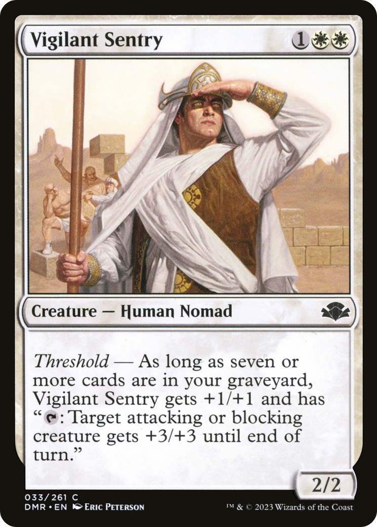 Vigilant Sentry [Dominaria Remastered] Foil
