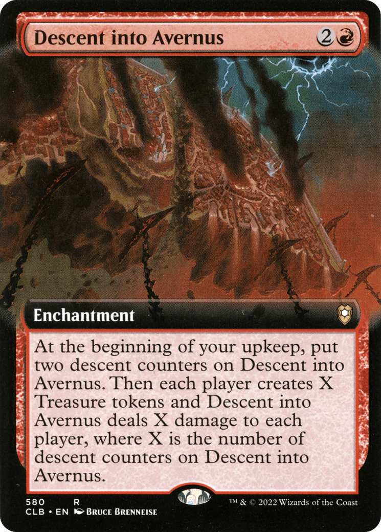 Descent into Avernus (Extended Art) [Commander Legends: Battle for Baldur's Gate] Foil