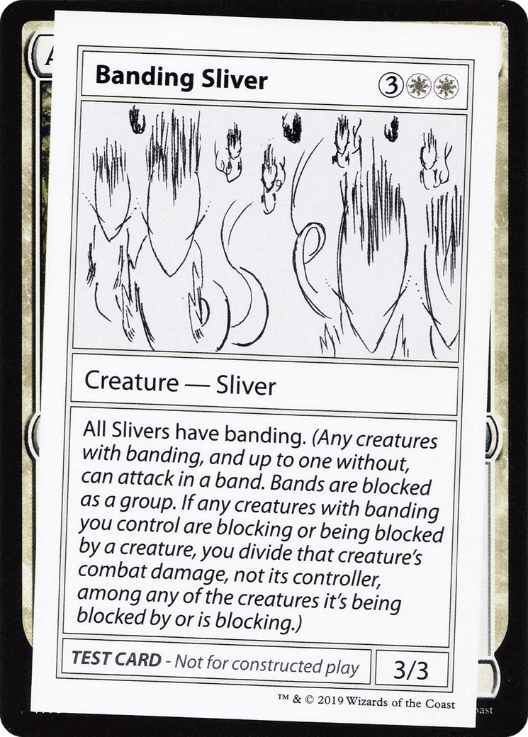 Banding Sliver (2021 Edition) [Mystery Booster Playtest Cards]