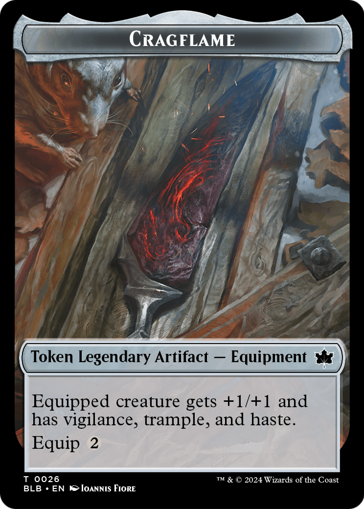 Cragflame (TBLB-026) - Bloomburrow Tokens