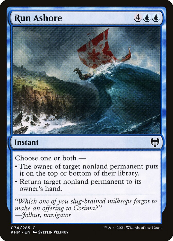 Run Ashore 74/285 (Kaldheim)  - Foil