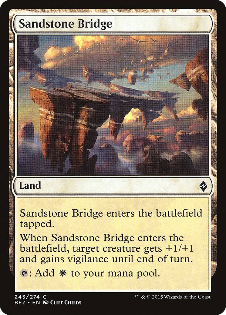 Sandstone Bridge [Battle for Zendikar] Foil