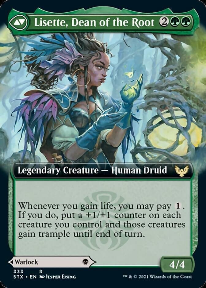Valentin, Dean of the Vein // Lisette, Dean of the Root (Extended Art) [Strixhaven: School of Mages] Foil
