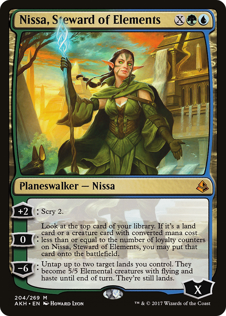 Nissa, Steward of Elements [Amonkhet] Foil