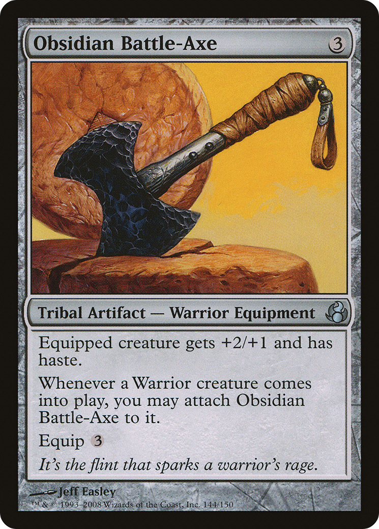 Obsidian Battle-Axe [Morningtide] Foil