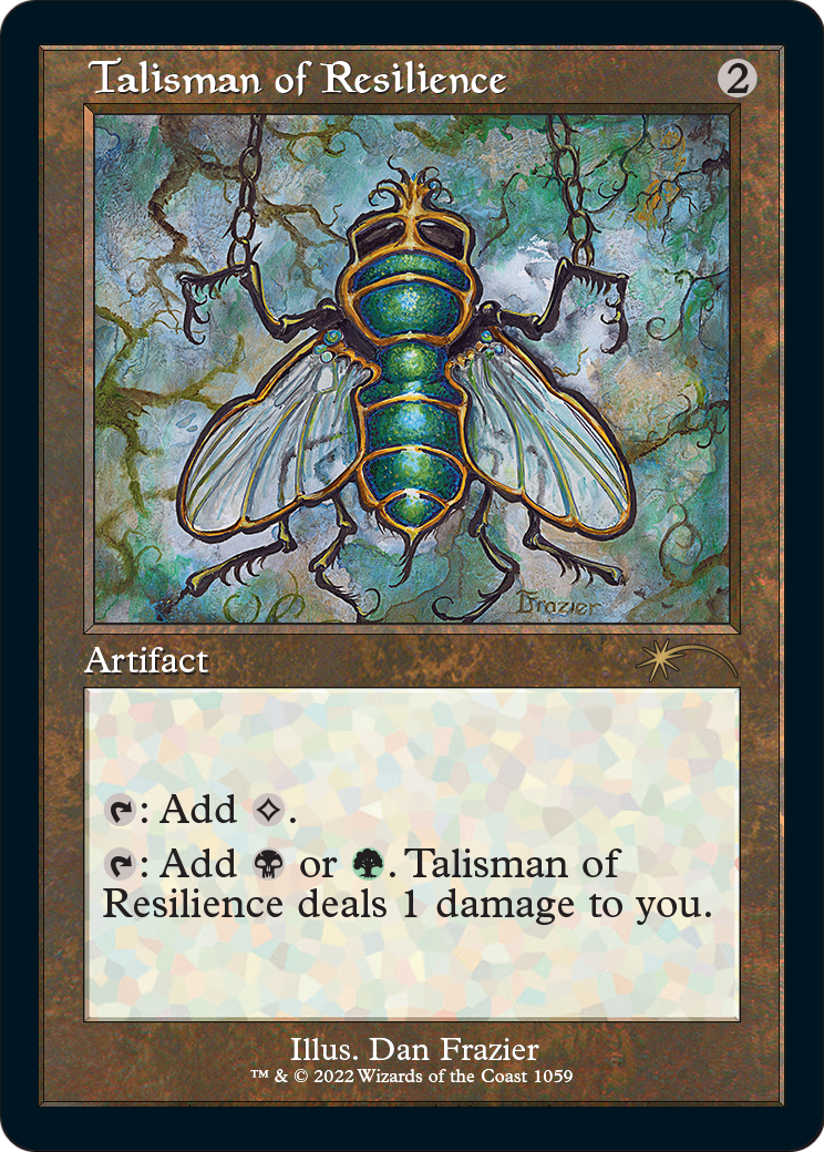 Talisman of Resilience (SLD-1059) - Secret Lair Drop Etched Foil