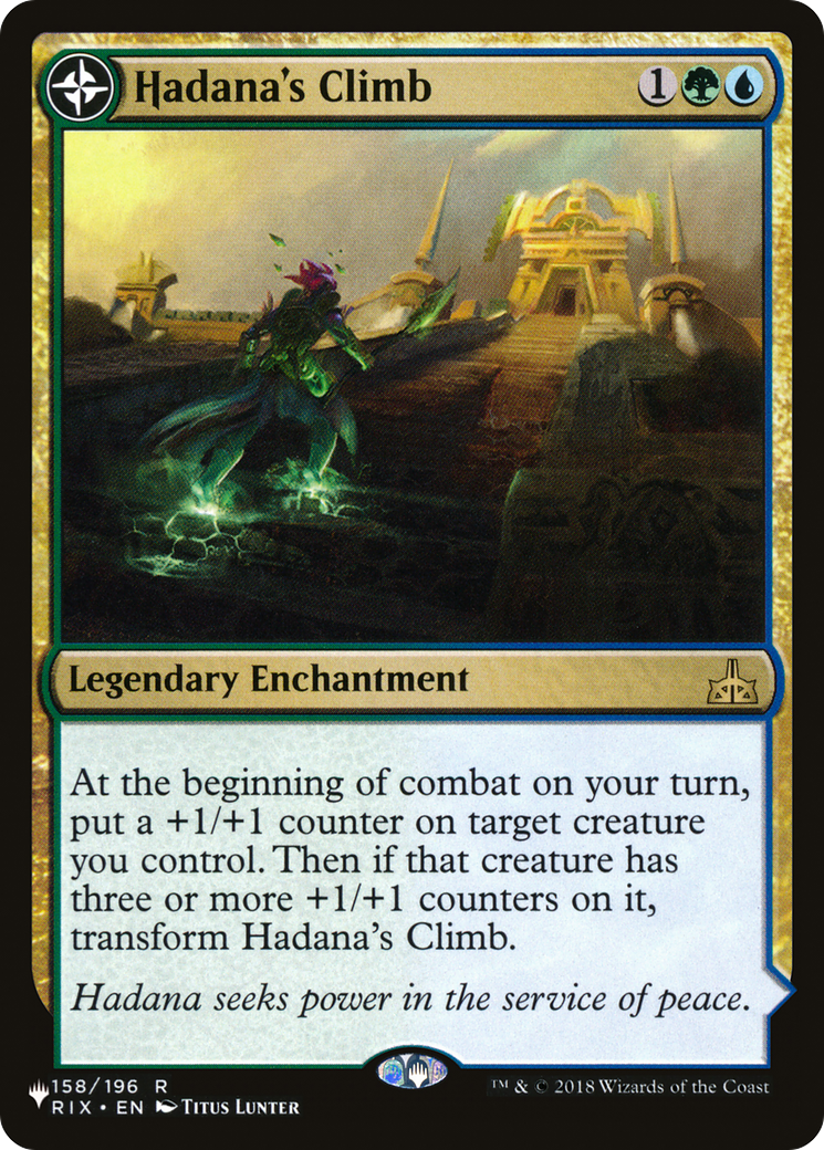 Hadana's Climb // Winged Temple of Orazca |  (RIX-158) [The List]