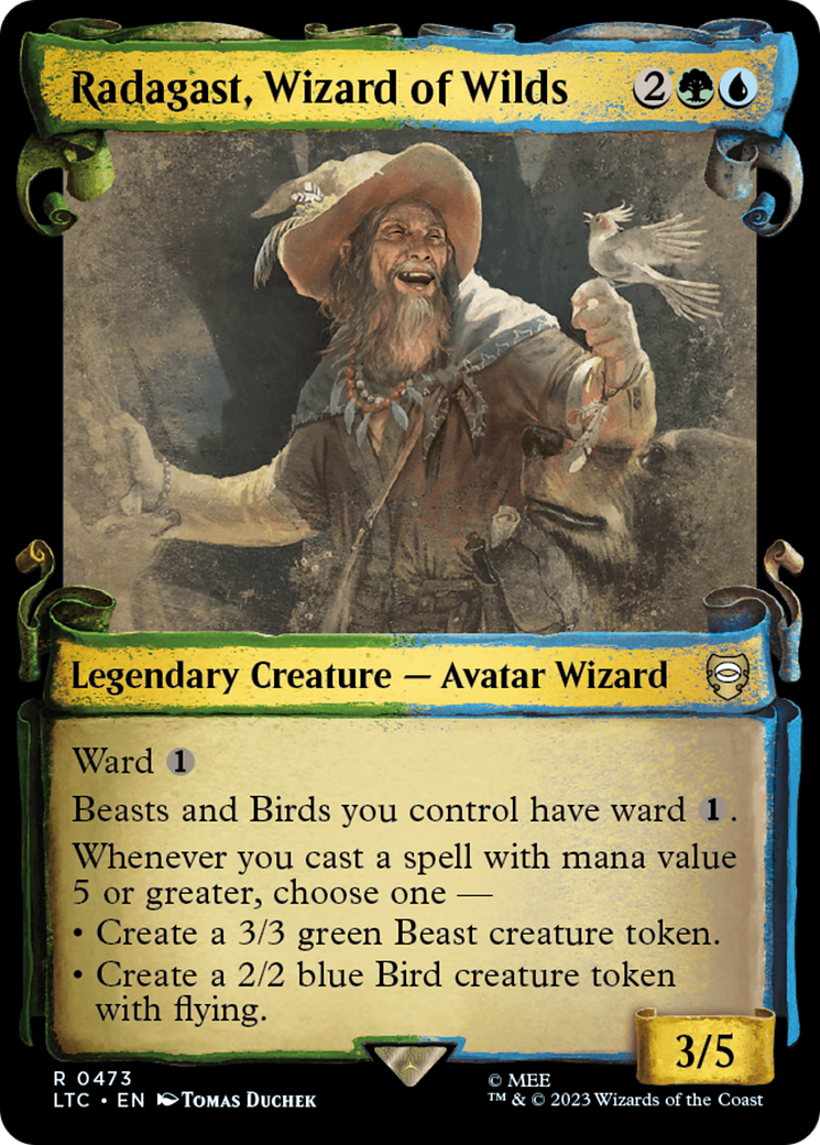 Radagast, Wizard of Wilds [The Lord of the Rings: Tales of Middle-Earth Commander Showcase Scrolls] Foil
