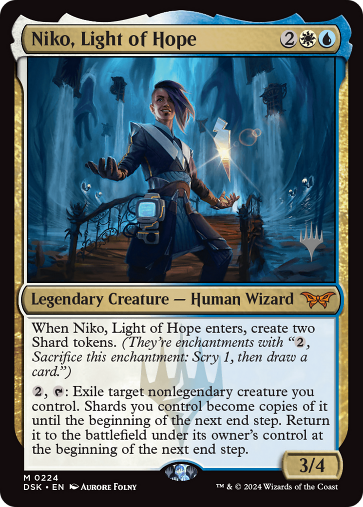 Niko, Light of Hope [Duskmourn: House of Horror Promos] Foil