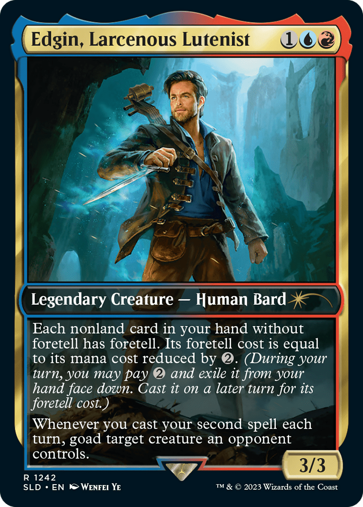 Edgin, Larcenous Lutenist [Secret Lair Drop Series] Foil