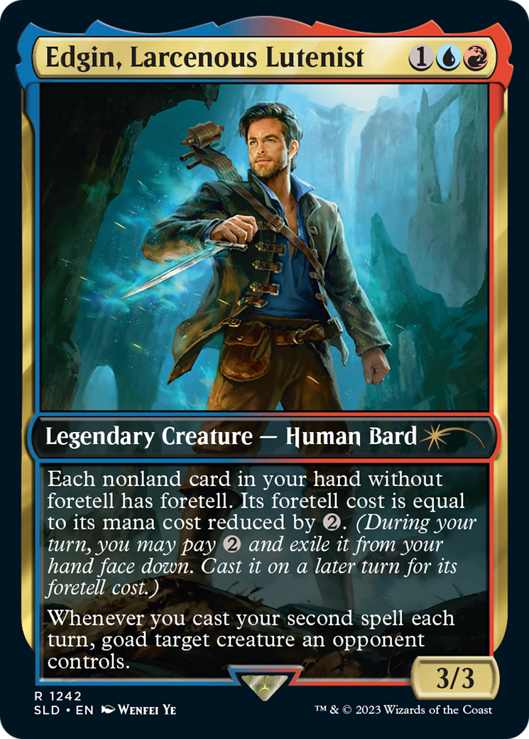 Edgin, Larcenous Lutenist [Secret Lair Drop Series] Foil