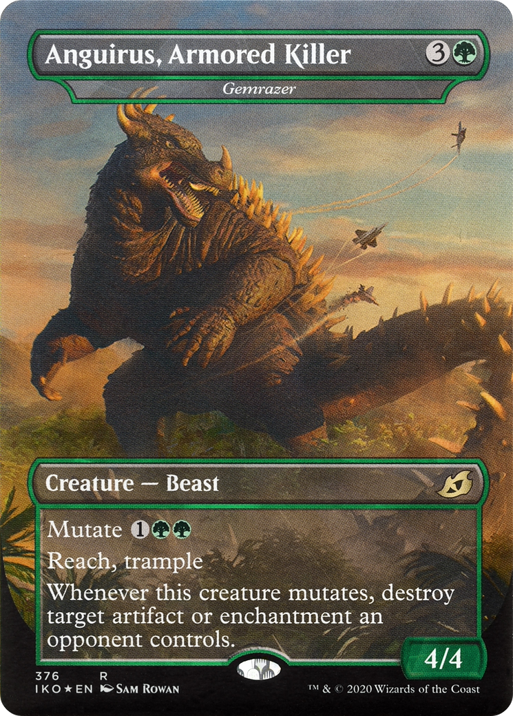 Gemrazer - Anguirus, Armored Killer (Extended Art) [Ikoria: Lair of Behemoths] Foil