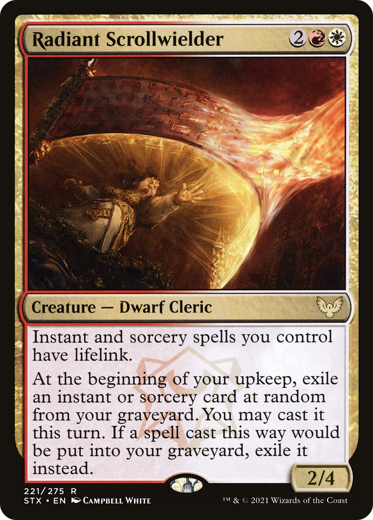 Radiant Scrollwielder [Strixhaven: School of Mages] Foil