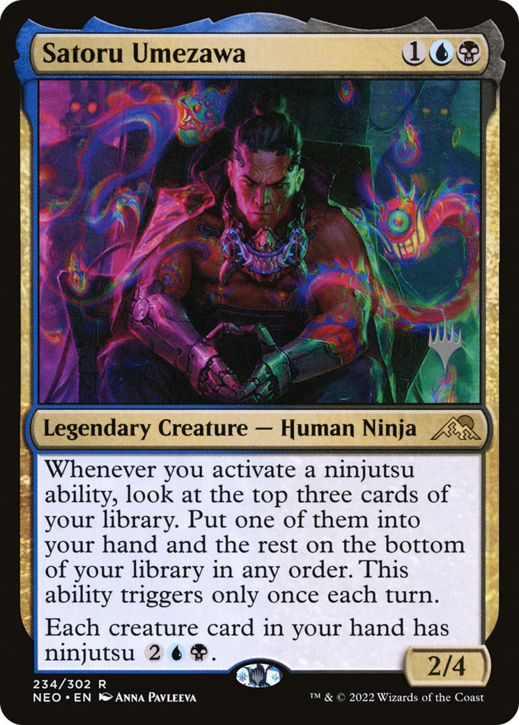 Satoru Umezawa (Promo Pack) [Kamigawa: Neon Dynasty Promos] Foil
