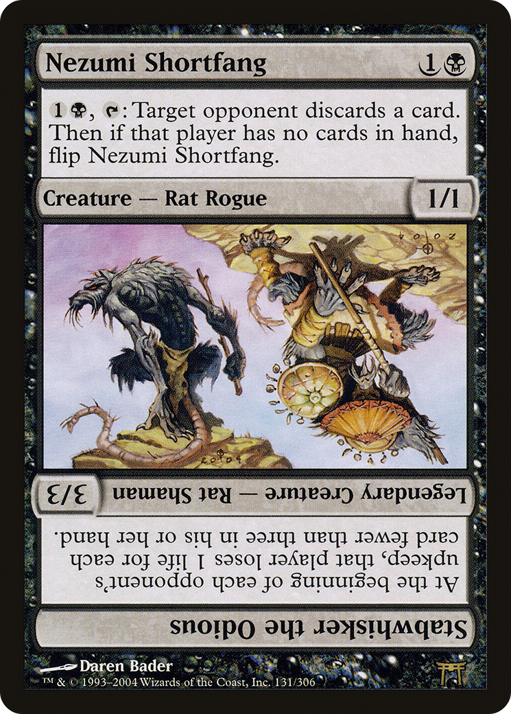 Nezumi Shortfang // Stabwhisker the Odious [Champions of Kamigawa] Foil