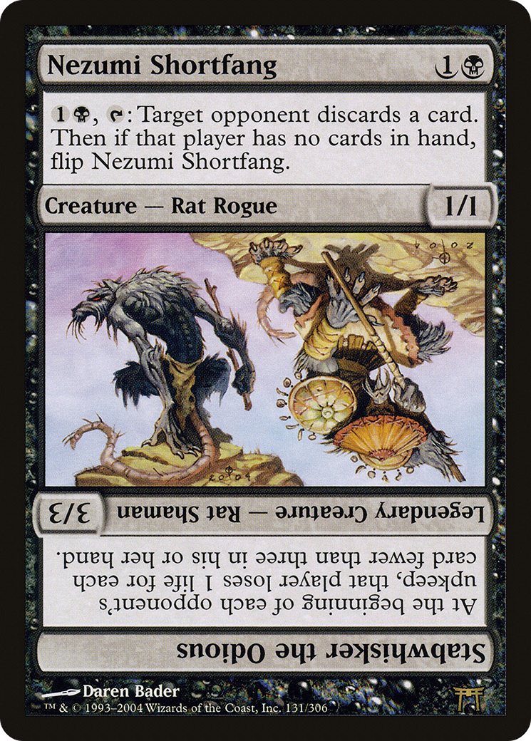 Nezumi Shortfang // Stabwhisker the Odious [Champions of Kamigawa] Foil