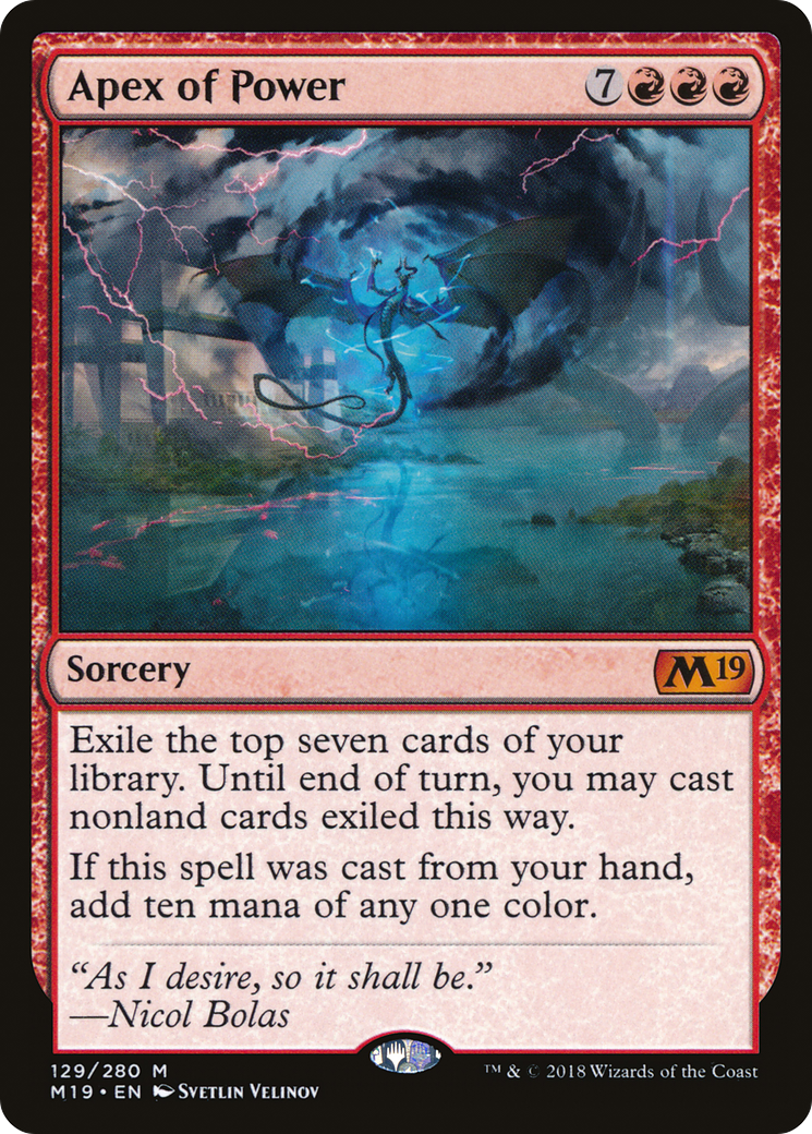 Apex of Power [Core Set 2019] Foil