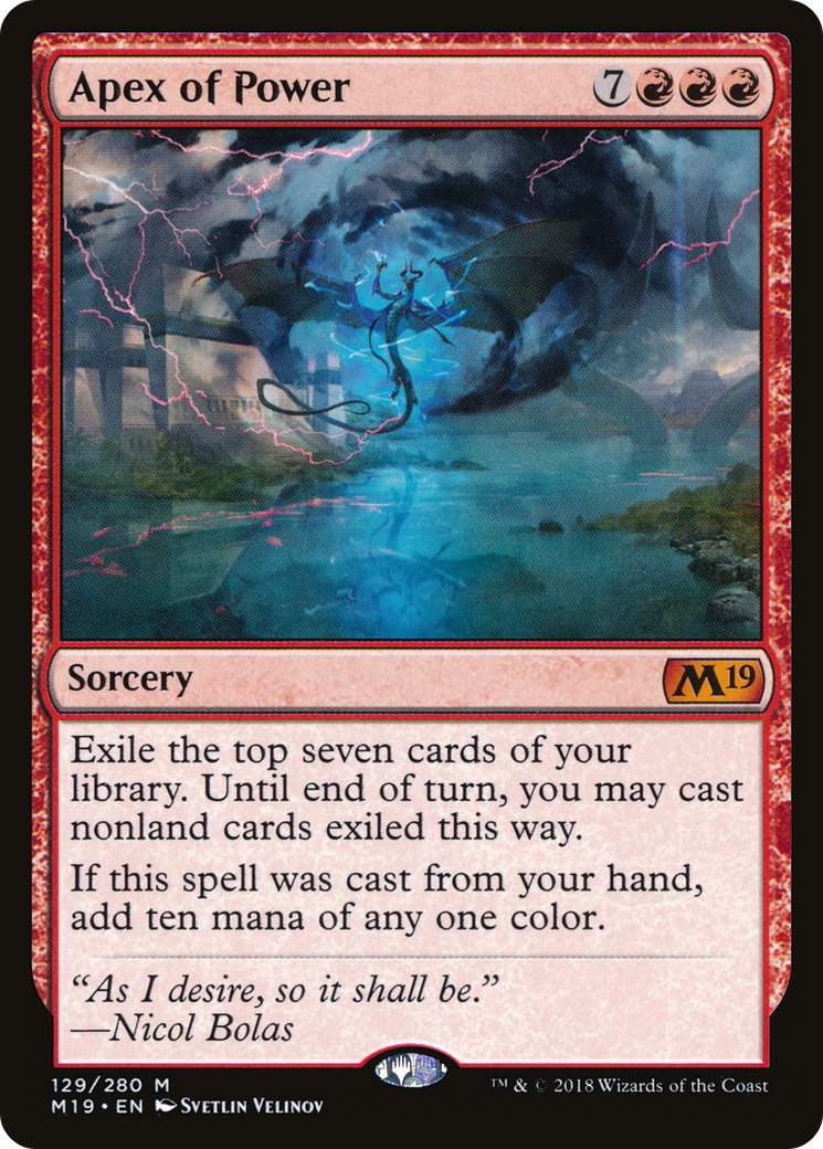Apex of Power [Core Set 2019] Foil