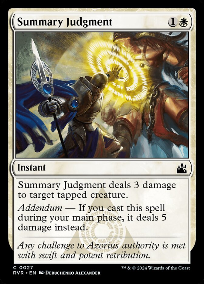 Summary Judgment 27/291 (Ravnica Remastered) 
