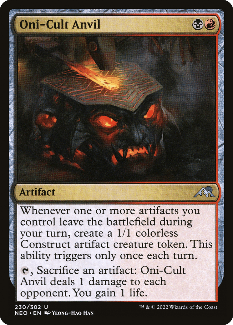 Oni-Cult Anvil [Kamigawa: Neon Dynasty] Foil