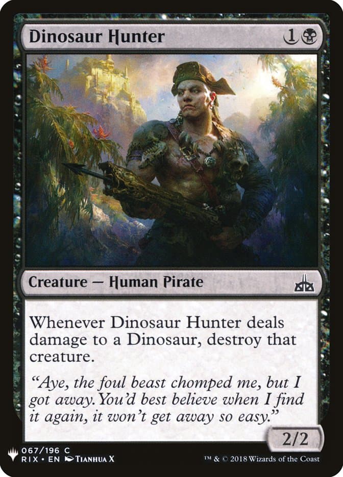 Dinosaur Hunter |  (RIX-67) [The List]