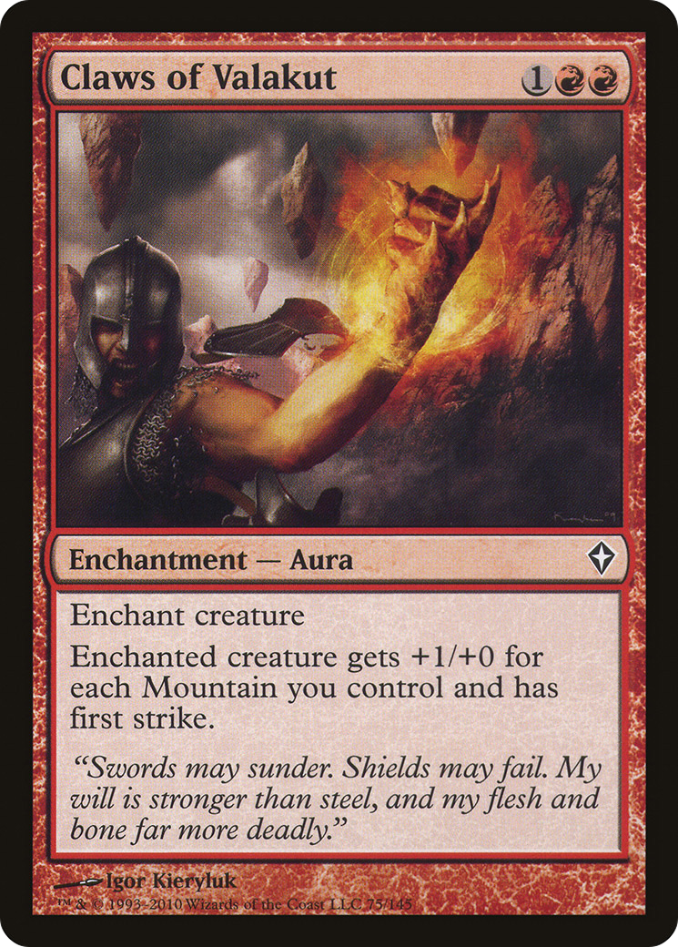 Claws of Valakut [Worldwake] Foil