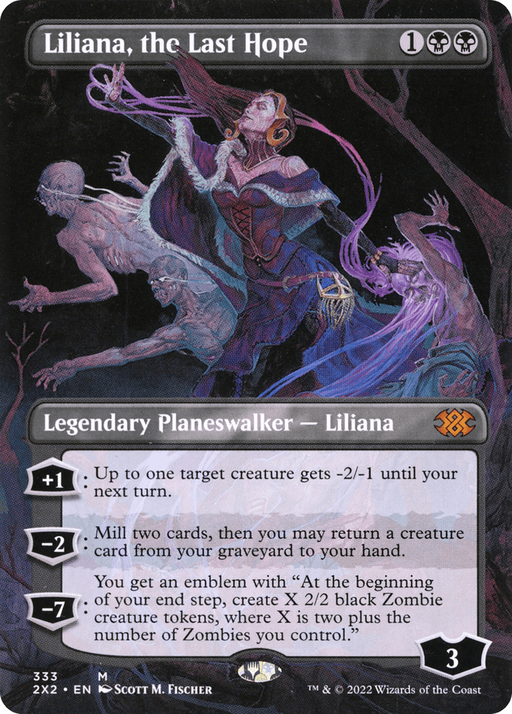 Liliana, the Last Hope (Borderless) [Double Masters 2022] Foil