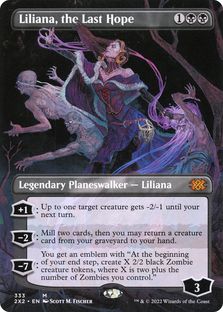 Liliana, the Last Hope (Borderless) [Double Masters 2022] Foil