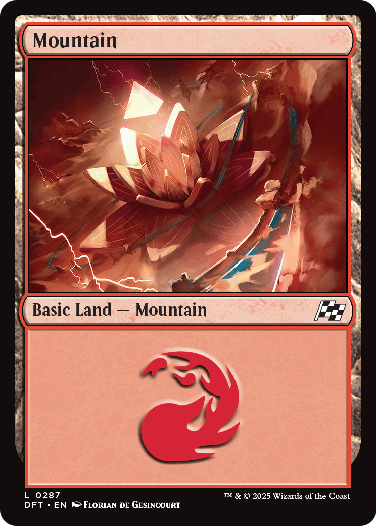 Mountain |  Foil (287) [Aetherdrift]