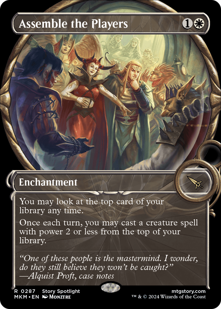 Assemble the Players (Showcase) [Murders at Karlov Manor] Foil
