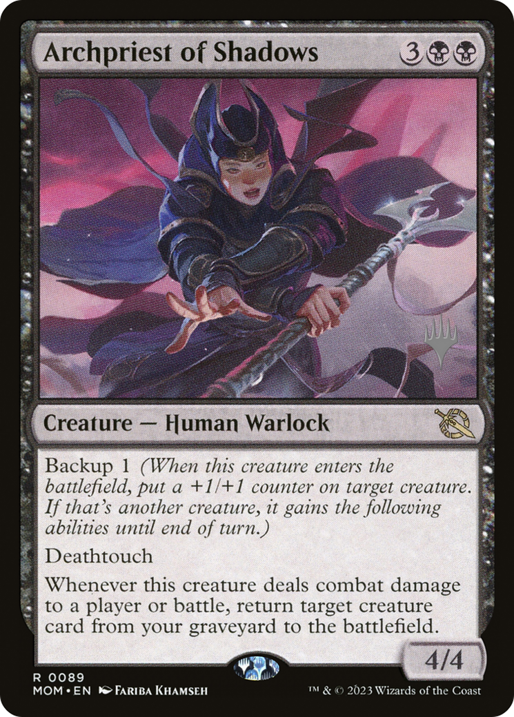 Archpriest of Shadows (Promo Pack) [March of the Machine Promos] Foil