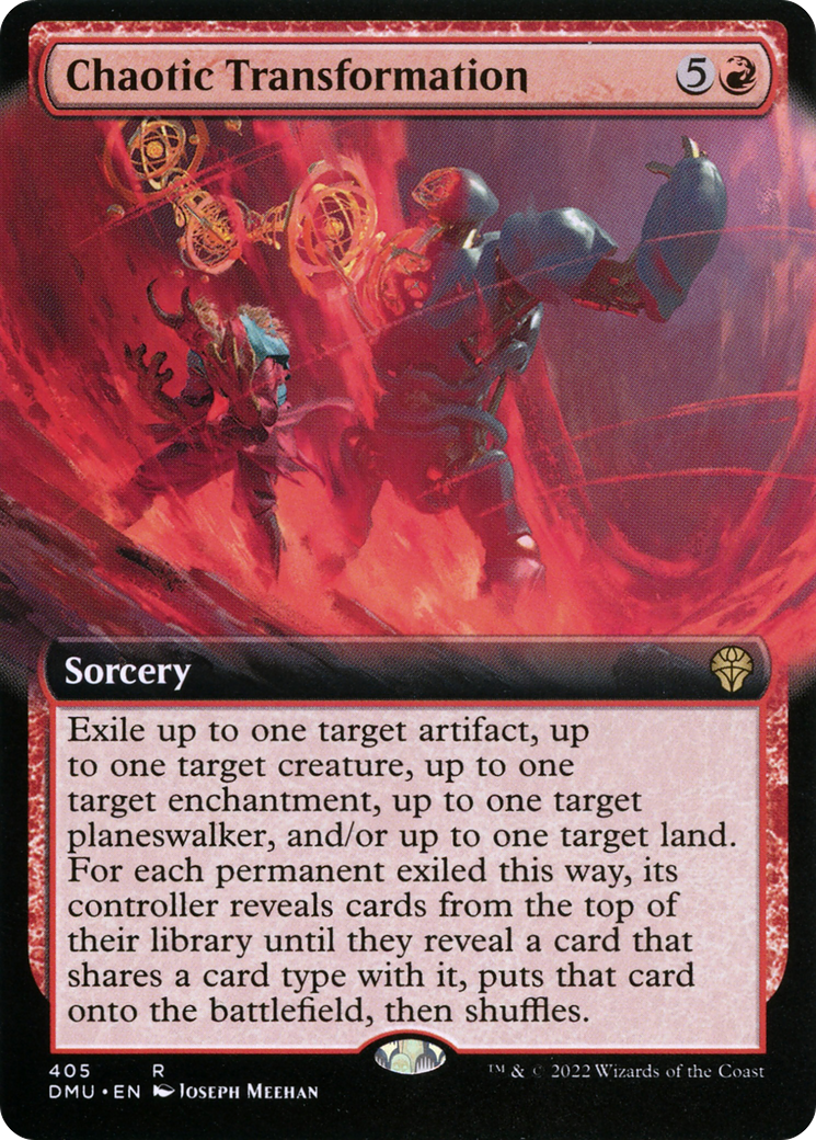 Chaotic Transformation (Extended Art) [Dominaria United] Foil