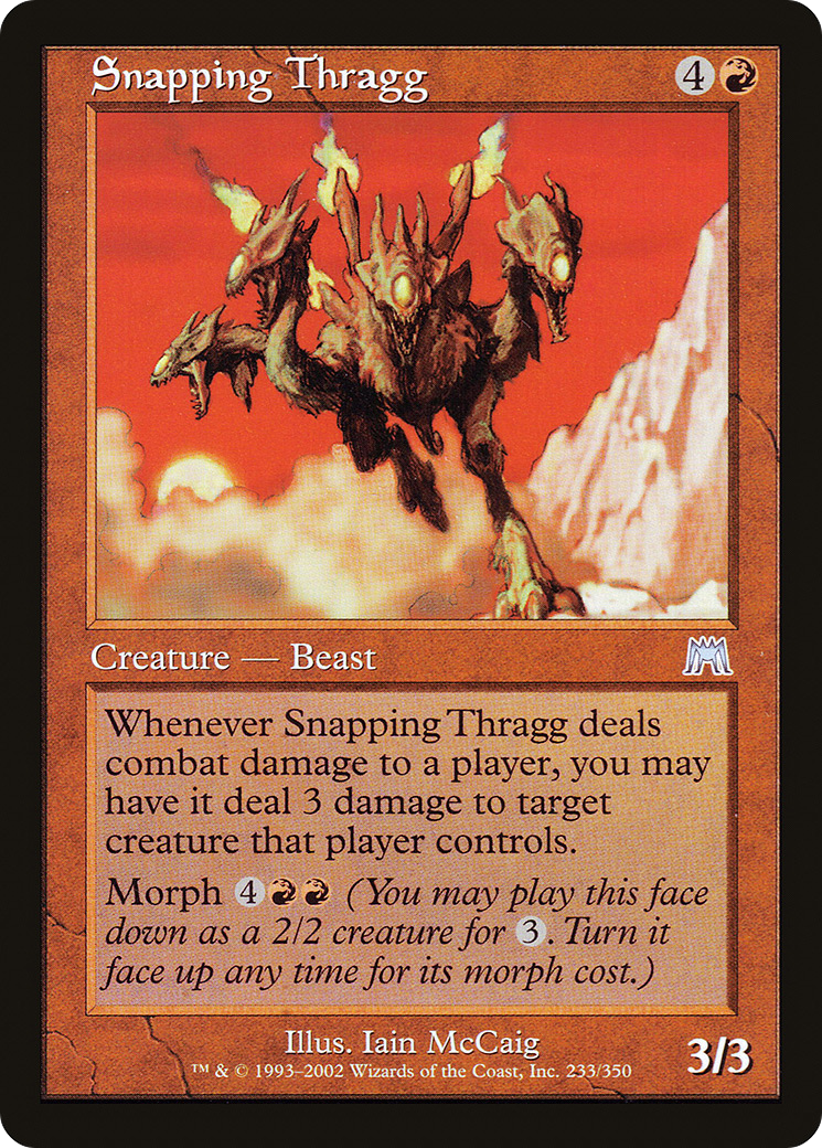 Snapping Thragg [Onslaught] Foil