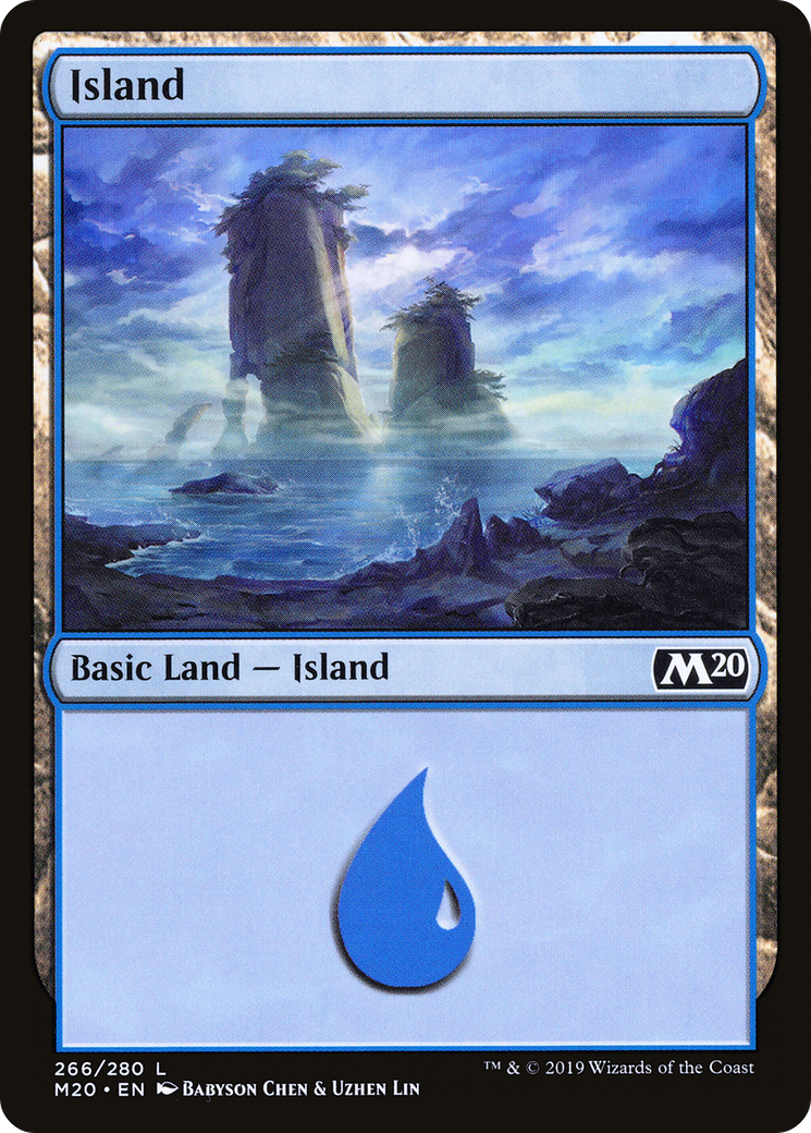 Island (266) [Core Set 2020] Foil