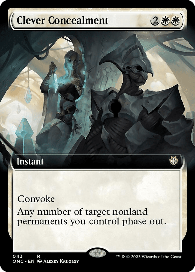 Clever Concealment (Extended Art) [Phyrexia: All Will Be One Commander] Foil