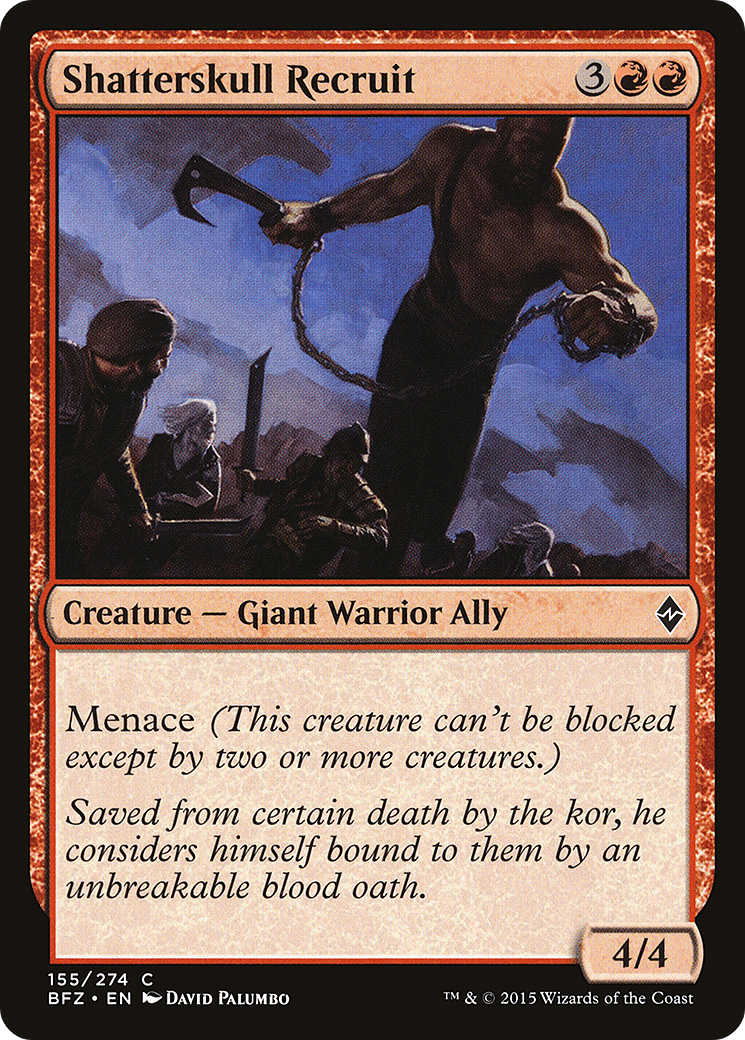 Shatterskull Recruit [Battle for Zendikar] Foil